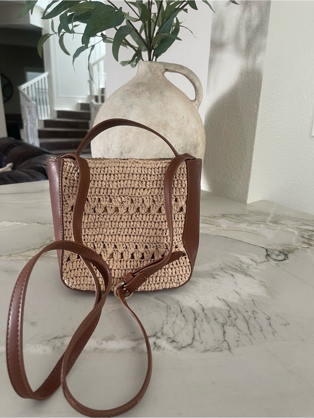 J. Crew Woven Crossbody Mini Tote Bag - Picture 4 of 9